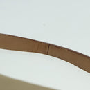 PRADA Shoulder Bag Nylon Leather Beige Silver Auth 90608-8