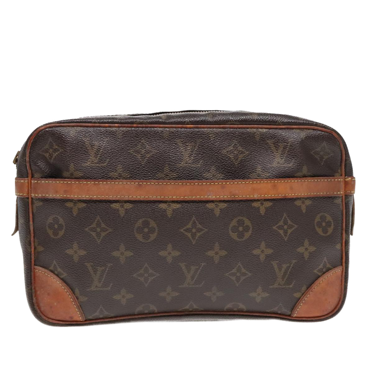 LOUIS VUITTON Monogram Compiegne 28 Clutch Bag M51845 LV Auth 90626 - 0