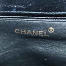 CHANEL COCO Mark Shoulder Bag Caviar Skin Black CC Auth 90649-15