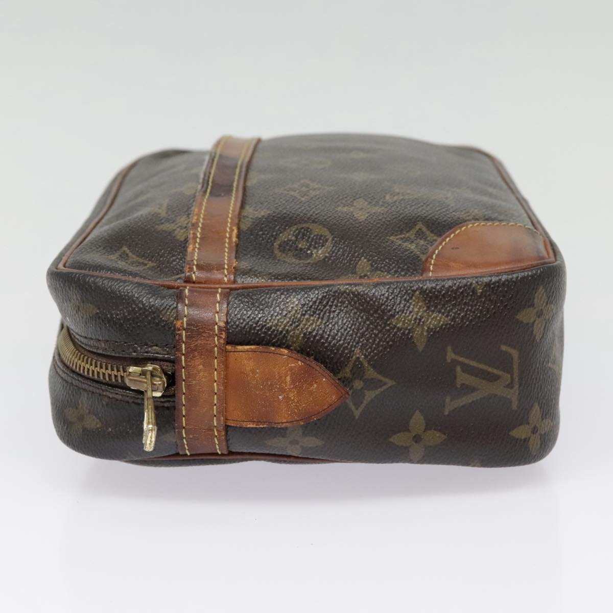 LOUIS VUITTON Monogram Compiegne 28 Clutch Bag M51845 LV Auth 90700