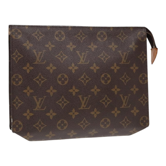 LOUIS VUITTON Monogram Pochette Toilette 26 Tasche M47542 LV Auth 90720