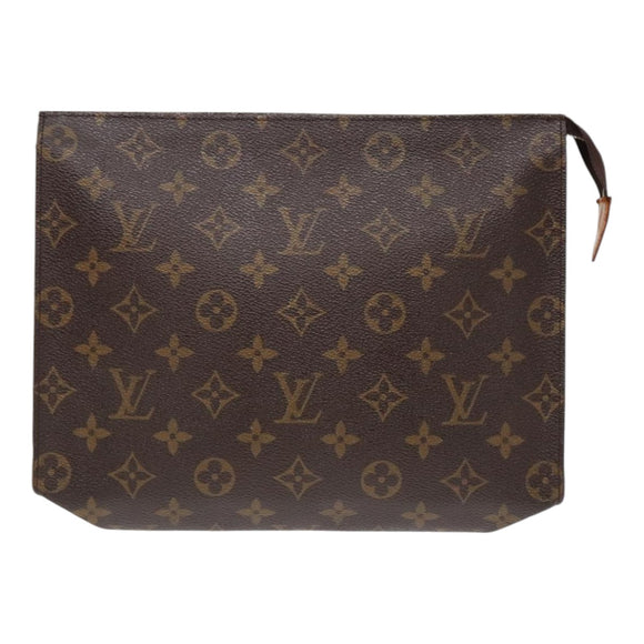 LOUIS VUITTON Monogram Pochette Toilette 26 Tasche M47542 LV Auth 90720