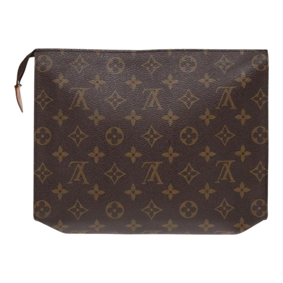 LOUIS VUITTON Monogram Pochette Toilette 26 Tasche M47542 LV Auth 90720