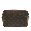 LOUIS VUITTON Monogram Compiegne 23 Clutch M51847 LV Auth 90722-2