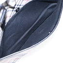 BURBERRY Nova Check Hand Bag Canvas Beige Black Auth 90729-24