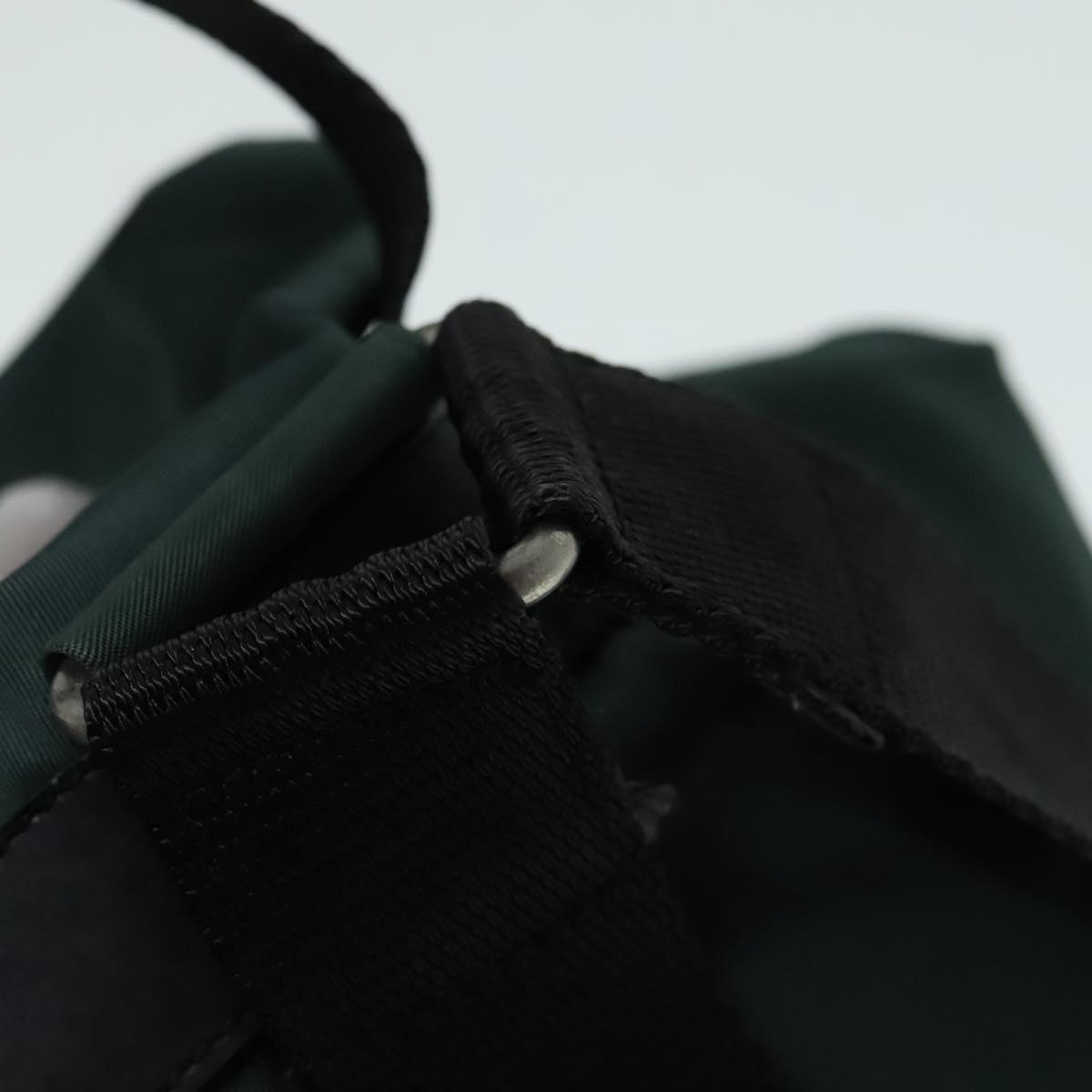 PRADA Backpack Nylon Green Auth 90749