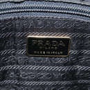 PRADA Hand Bag Nylon Black Gold Auth 90752-18