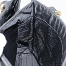 PRADA Hand Bag Nylon Black Gold Auth 90752-23