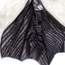 PRADA Hand Bag Canvas Khaki Silver Auth 90754-19