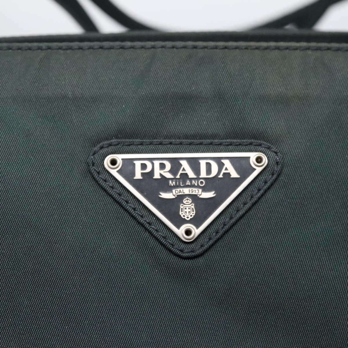 PRADA Tote Bag Nylon Green Auth 90760