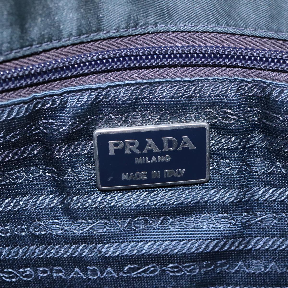 PRADA Tote Bag Nylon Green Auth 90760