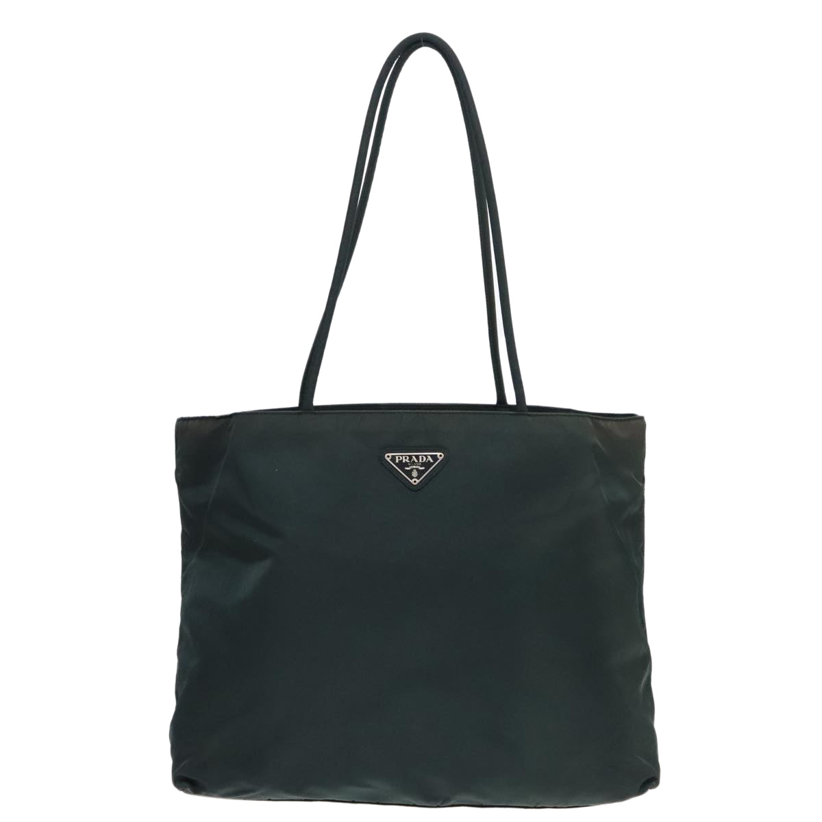 PRADA Tote Bag Nylon Green Auth 90760