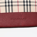 BURBERRY Nova Check Umhängetasche Canvas Beige Rot Original 90761-17