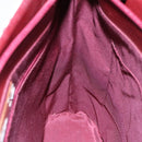 BURBERRY Nova Check Shoulder Bag Canvas Beige Red Auth 90761-18