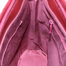 BURBERRY Nova Check Shoulder Bag Canvas Beige Red Auth 90761-19