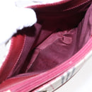 BURBERRY Nova Check Shoulder Bag Canvas Beige Red Auth 90761-22