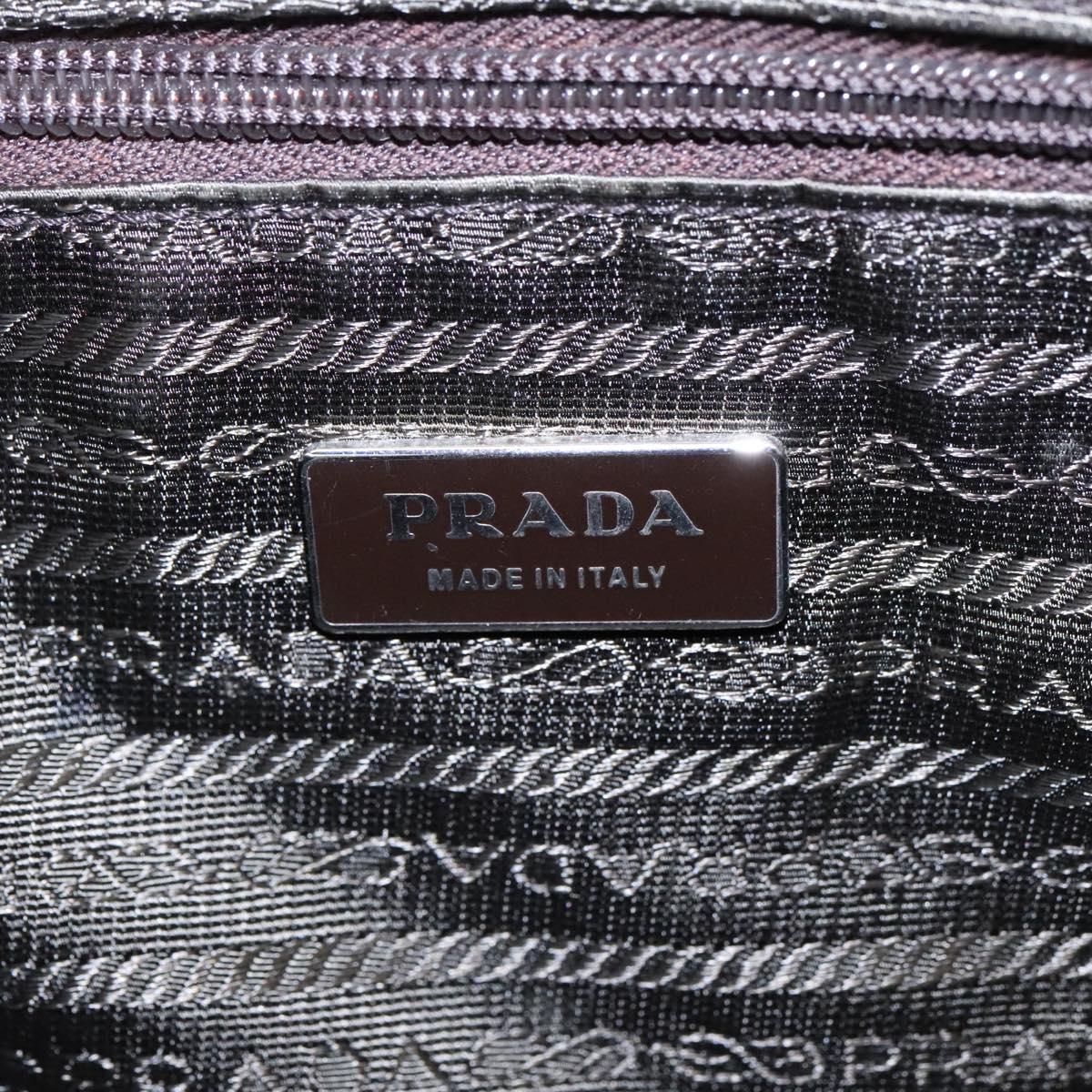 PRADA Shoulder Bag Nylon Khaki Auth 90781