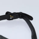 CHANEL Bicolore Chain Waist bag Leather Black Gold CC Auth 90785AM-8