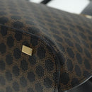 CELINE Macadam Canvas Hand Bag PVC Black Auth 90827-8