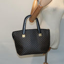 CELINE Macadam Canvas Hand Bag PVC Black Auth 90827-24