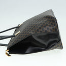CELINE Macadam Canvas Hand Bag PVC Black Auth 90827-4