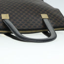 CELINE Macadam Canvas Hand Bag PVC Black Auth 90827-7