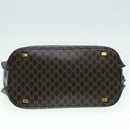 CELINE Macadam Canvas Hand Bag PVC Black Auth 90827-5