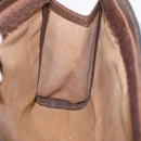 GUCCI GG Canvas Web Sherry Line Clutch Bag PVC Leather Beige Green Auth 90836-11