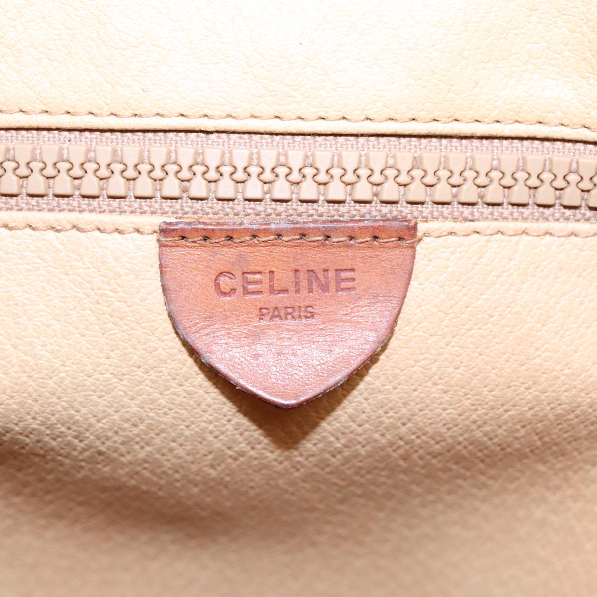 CELINE Macadam Canvas Tote Bag PVC Brown Auth 90881