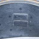 MCM Vicetos Logogram Shoulder Bag PVC Black Auth 90885-15