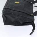 MCM Vicetos Logogram Shoulder Bag PVC Black Auth 90885-4