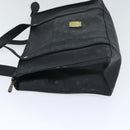 MCM Vicetos Logogram Shoulder Bag PVC Black Auth 90885-5