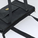 MCM Vicetos Logogram Shoulder Bag PVC Black Auth 90885-6