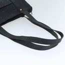 MCM Vicetos Logogram Shoulder Bag PVC Black Auth 90885-7