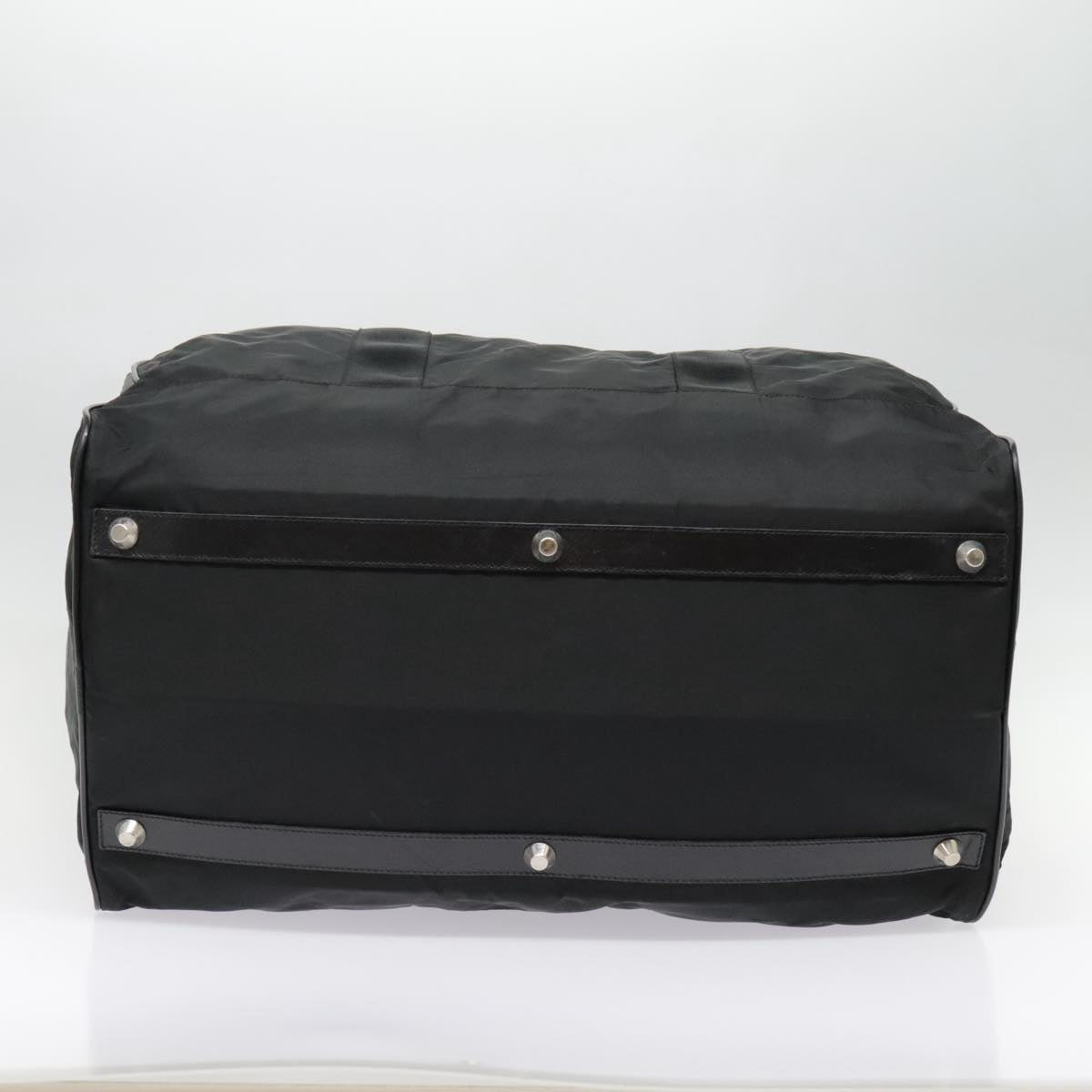 PRADA Boston Bag Nylon 2way Black Auth 90892