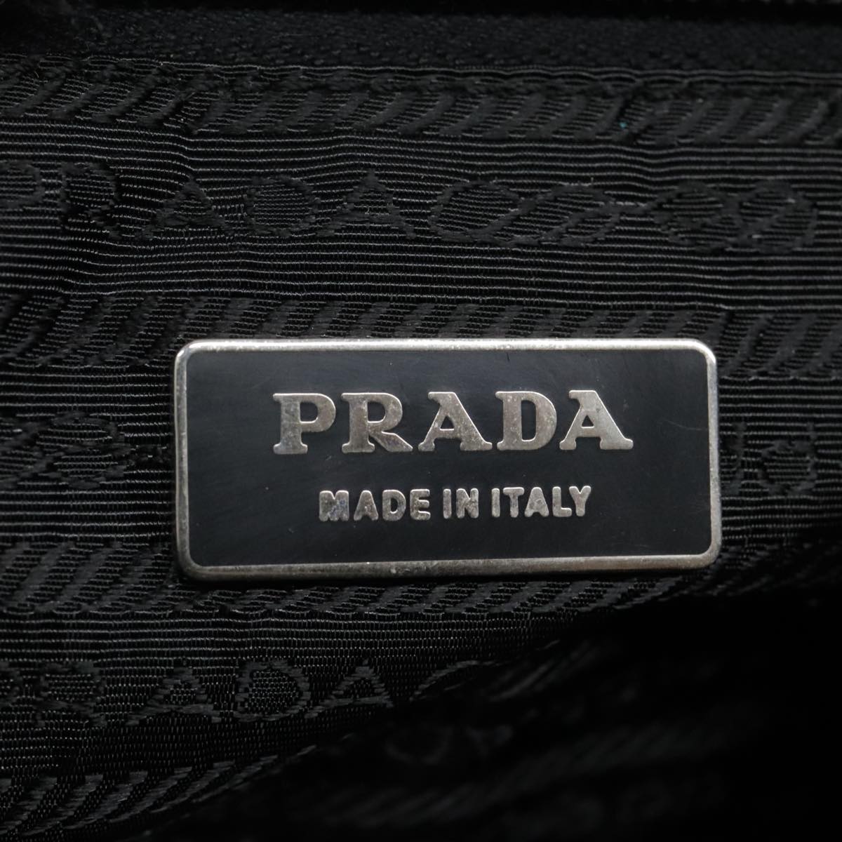 PRADA Boston Bag Nylon 2way Black Auth 90892