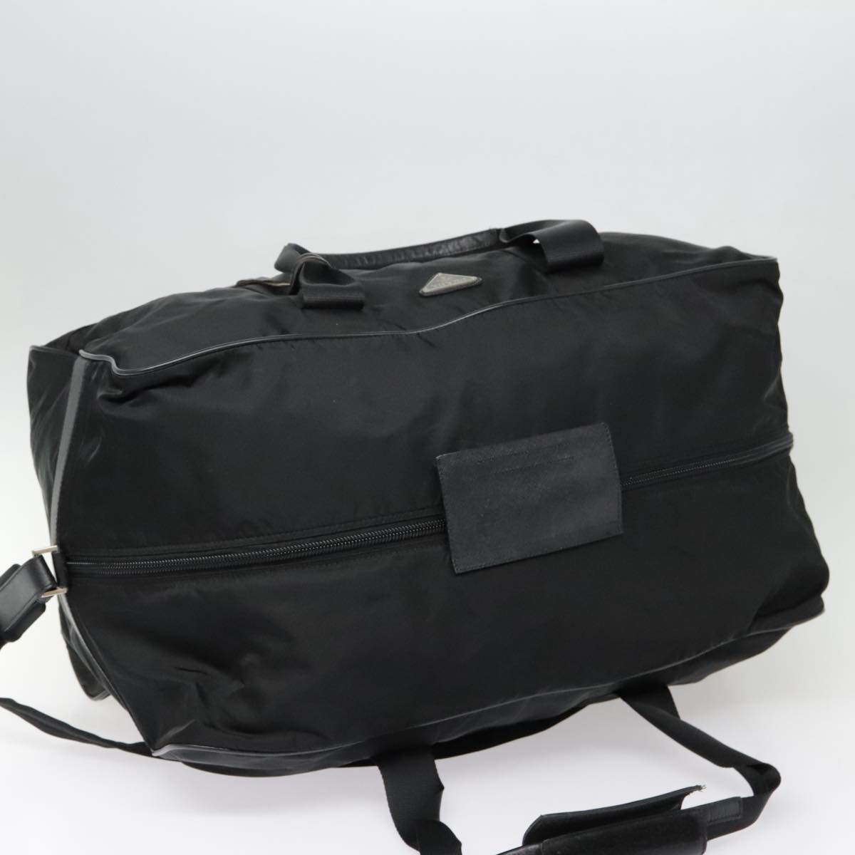 PRADA Boston Bag Nylon 2way Black Auth 90892