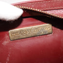 CARTIER Clutch Bag Leather Wine Red Auth 90899-10