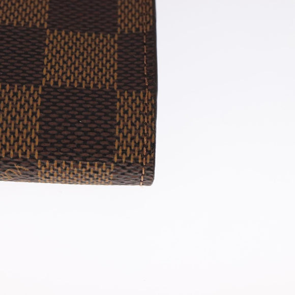 LOUIS VUITTON Damier Ebene Etui Cigarette Case N63024 LV Auth 90907