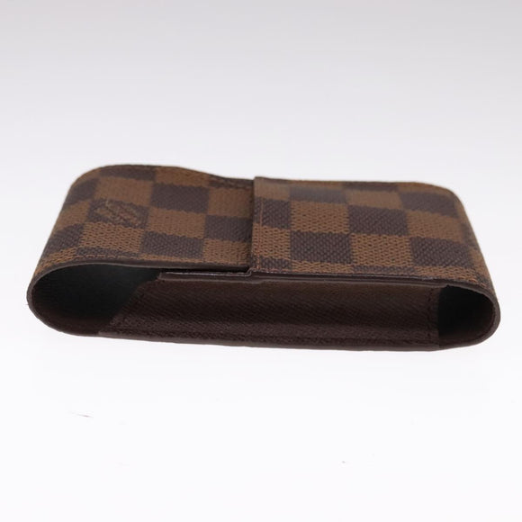 LOUIS VUITTON Damier Ebene Etui Cigarette Case N63024 LV Auth 90907