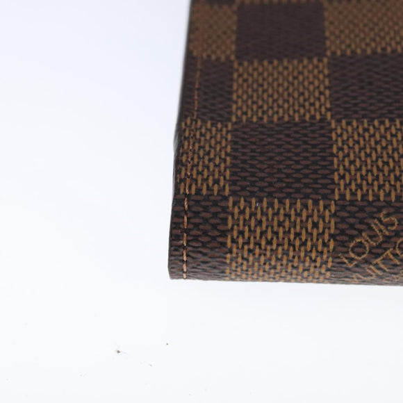 LOUIS VUITTON Damier Ebene Etui Cigarette Case N63024 LV Auth 90907