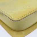 LOUIS VUITTON Monogram Vernis Motto Accessory Pouch Gris M91030 LV Auth 90943-16