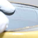 LOUIS VUITTON Monogram Vernis Motto Accessory Pouch Gris M91030 LV Auth 90943-17