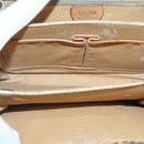 CELINE Macadam Canvas Shoulder Bag PVC Leather Brown Auth 90950-10