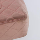 CHANEL Parent Child Bag Hand Bag Lamb Skin Pink Gold CC Auth 90957SAV-9