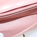 CHANEL Parent Child Bag Hand Bag Lamb Skin Pink Gold CC Auth 90957SAV-10