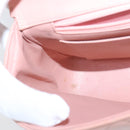 CHANEL Parent Child Bag Hand Bag Lamb Skin Pink Gold CC Auth 90957SAV-23