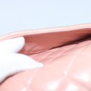 CHANEL Parent Child Bag Hand Bag Lamb Skin Pink Gold CC Auth 90957A-24