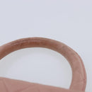 CHANEL Parent Child Bag Hand Bag Lamb Skin Pink Gold CC Auth 90957A-32