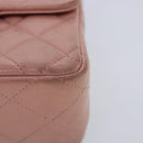 CHANEL Parent Child Bag Hand Bag Lamb Skin Pink Gold CC Auth 90957A-35